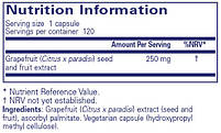 Екстракт насіння грейпфрута, Grapefruit Seed Extract, Pure Encapsulations, 120 капсул BX763, фото 2