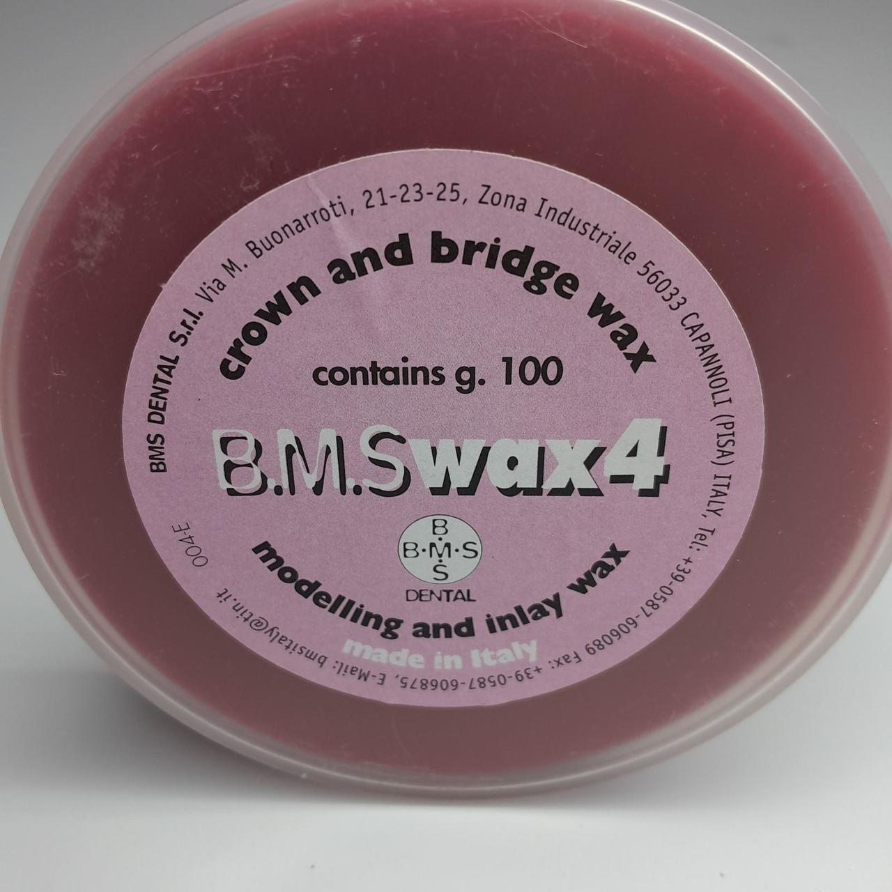 Віск моделювальний оклюзійний WAX 4 B.M.S 100г (червоний)