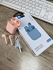 Bluetooth навушники WUW R166 сенсорні pink, фото 4