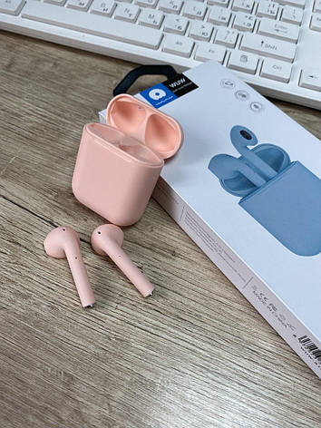 Bluetooth навушники WUW R166 сенсорні pink, фото 1
