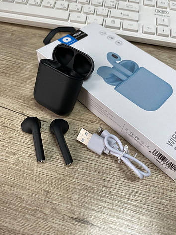 Bluetooth навушники WUW R166 сенсорні black, фото 1