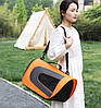 Сумка для перенесення котів та собак 45x25x26см CosmoPet CP-13 Orange, фото 5
