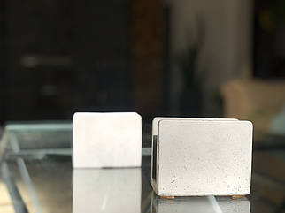 Серветниця з бетону.Підставка під серветки 11,5х8 см