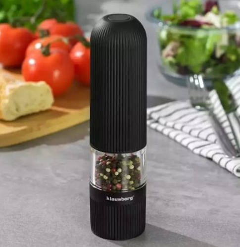 Мельница для специй на батарейках Klausberg KB-7574 60 мл черная sl (ID ...