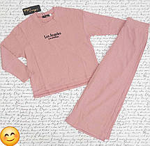 Комплект на дівчинку Los Angeles (палаццо+батнік) р 122-140 пудра