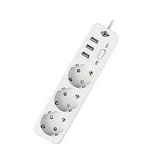 Мережевий фільтр PREMIUM LP-X3 USB 4 м White (2200 Вт), фото 4