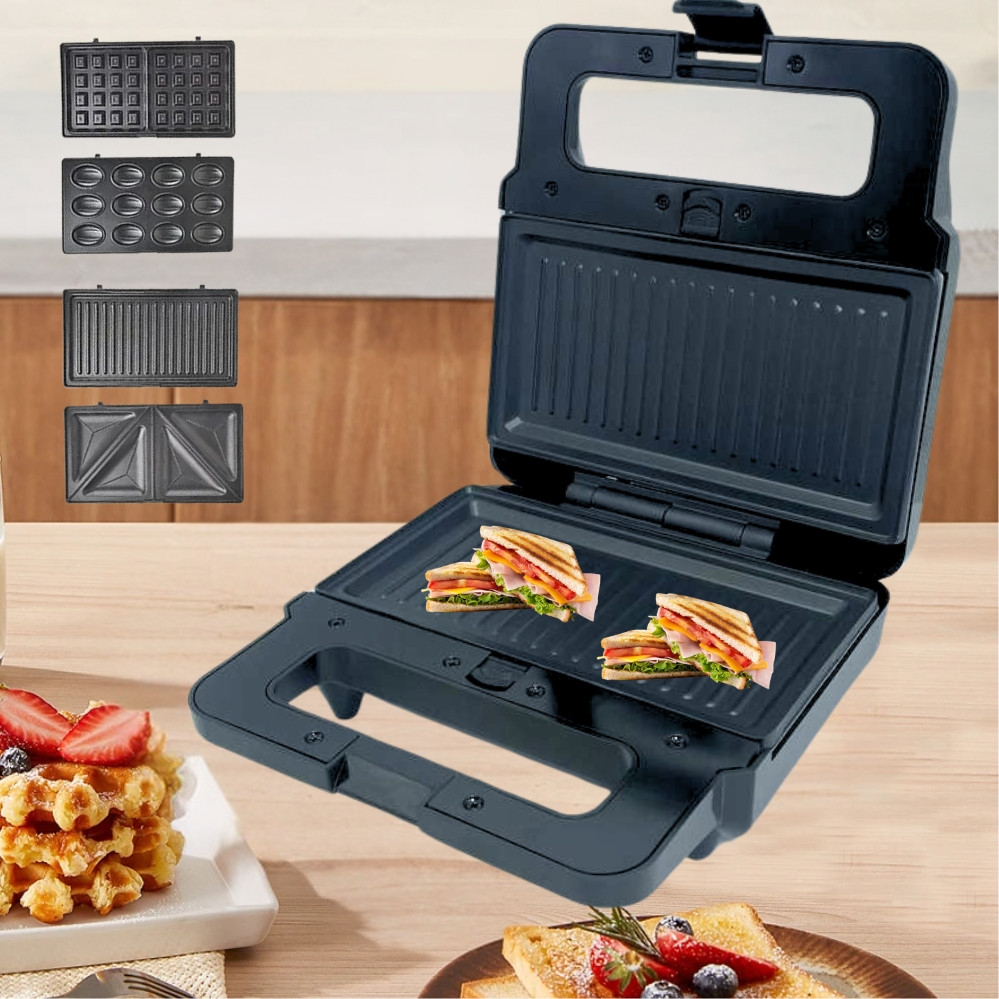 Вафельница 4в1 Zepline 2200W ZP-801 Мультимейкер со сменными панелями ...