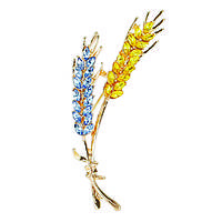 Брошка два колоска в украинском стиле