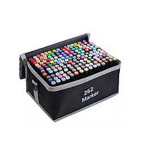 Набір спиртових маркерів двосторонніх для секттчингу 262 шт.