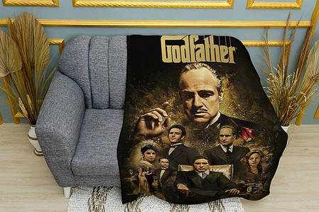 Плед «Хрещений батько. Плакат. Актори. The Godfather. Poster. Actors», фото 1