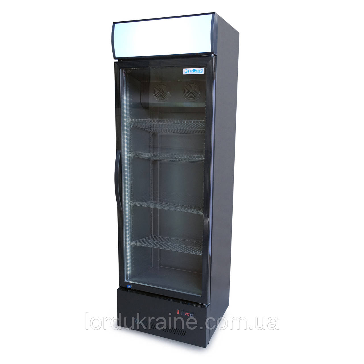 Шафа холодильна для напоїв GoodFood BC480BB2LED чорна-чорна