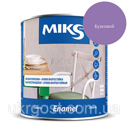 Емаль алкідна Miks ПФ-115 Бузковий глянець 2,8 кг, фото 1