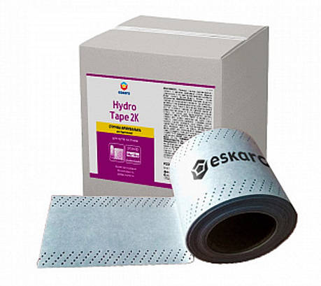Армуюча стрічка для гідроізоляції Eskaro Hydro Tape 2K, 12см на 50м, фото 1