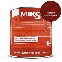 Фарба для підлоги Miks Червоно-коричневий глянець 2,8 кг