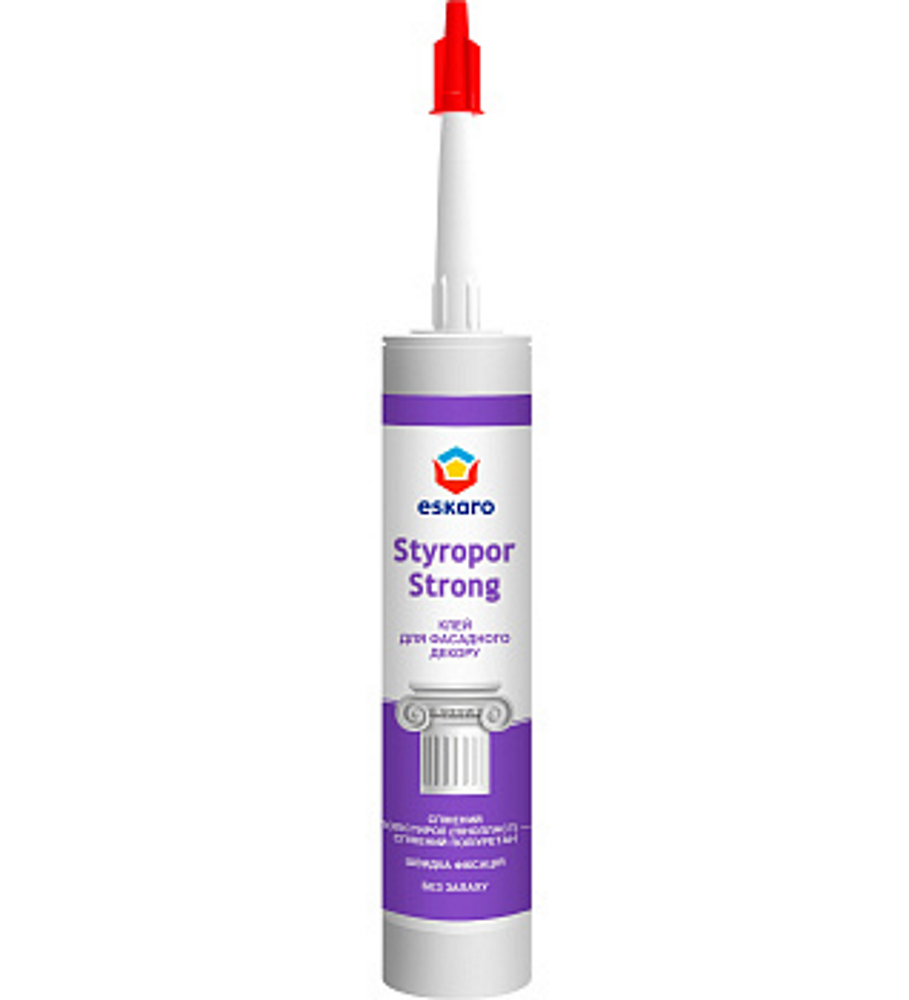 ESKARO Styropor Strong, клей для фасадного декору із поліуретану, 300мл