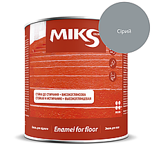 Фарба для підлоги Miks Сірий глянець 0,9 кг