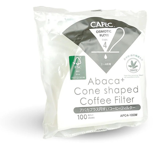 Фильтри Cafec Abaca+ Filter Cup4 100 шт