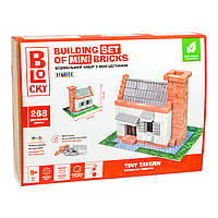 Будівельний набір Strateg BLOCKY Маленька таверна з міні-цеглинок 268 ел (31006)