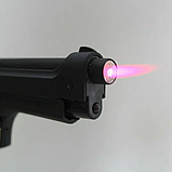 Запальничка пістолет для курця BERETTA пістолет запальничка Чорний, фото 4