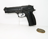 Запальничка пістолет для курця BERETTA пістолет запальничка Чорний, фото 2