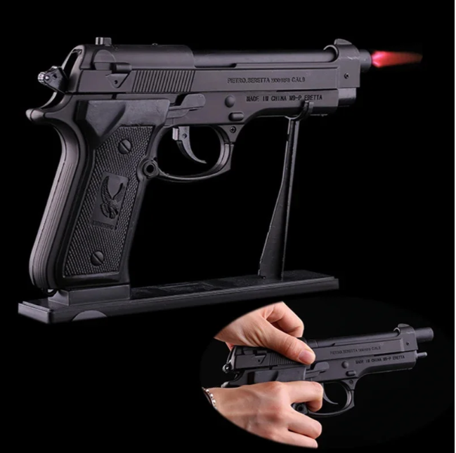 Запальничка пістолет для курця BERETTA пістолет запальничка Чорний