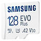Карта пам'яті Samsung EVO Plus 128 Гб microSD та SD адаптер (SG-128 Гб) Червоний, фото 2