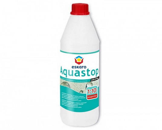 AQUASTOP Strong, грунт-концентрат (1:10) зміцнювальний глибокопроникний ESKARO, фото 1