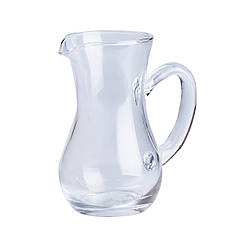 Глек скляний прозорий для холодних напоїв 300 мл маленький графин для декору Lugi