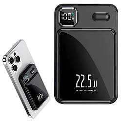 Повербанк 10000mAh, Type-c, MagSafe, Чорний / Зовнішній акумулятор / Батарея універсальна / УМБ