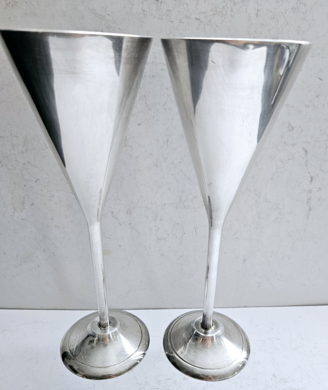 Келихи для шампанського зі срібного меляра Fink, фото 1