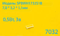 Світлодіод 7032 SMD, 3 в 0.5 Вт LED7032, Samsung