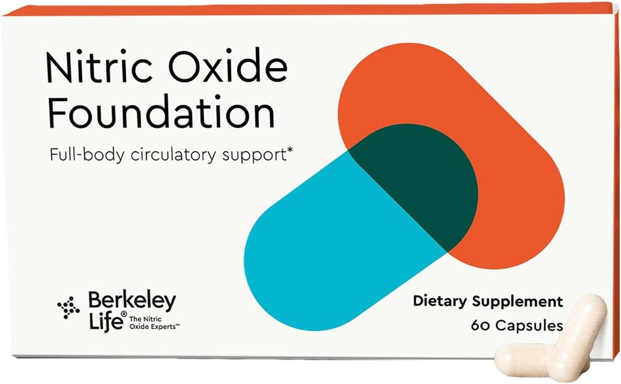 Berkeley Life Nitric Oxide Foundation / Підтримка вироблення оксиду азота та рівня NO 60 капсул