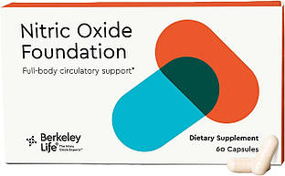Berkeley Life Nitric Oxide Foundation / Підтримка вироблення оксиду азота та рівня NO 60 капсул