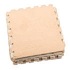 Килимок-пазл Supretto плюшевий бежевий, 30х30 см 10 шт. (84220002), фото 9