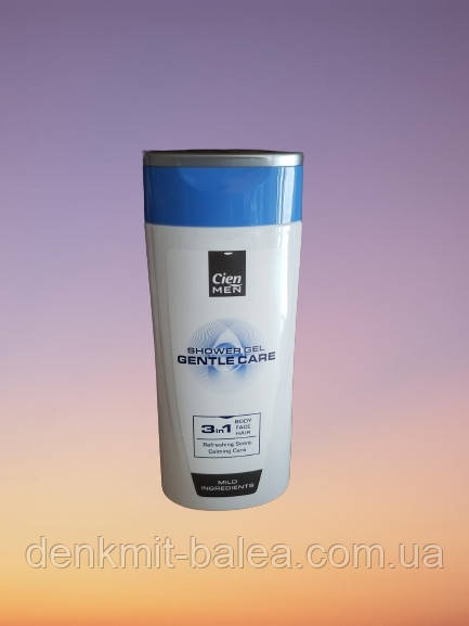 Чоловічий гель для душу та волосся Захист Cien Men Gentle Care 300 мл., фото 1