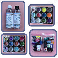 Великий набір 240-в-1 для виготовлення прикрас та біжутерії з епоксидної смоли, фото 7