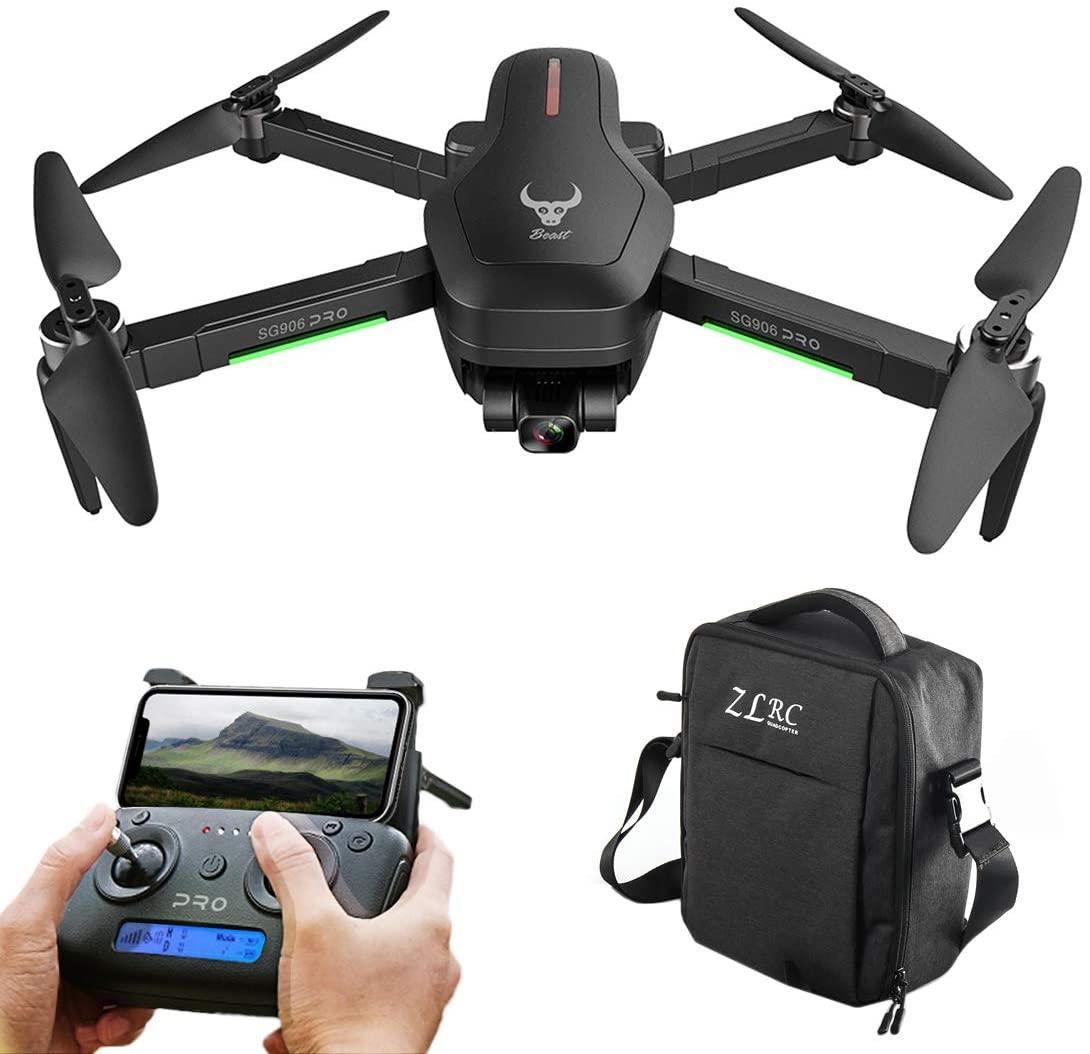 Квадрокоптер з відеокамерою 4К ZLRC SG906 PRO 2,5G Wi-Fi GPS БК мотори 1,2 км до 26 хв. Радіокерований дрон