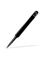 Пінцет Lash Zone прямий чорний