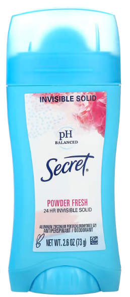 Secret powder fresh антиперспірант зі збалансованим pH, невидимий захист, свіжий аромат, 73 г., фото 1