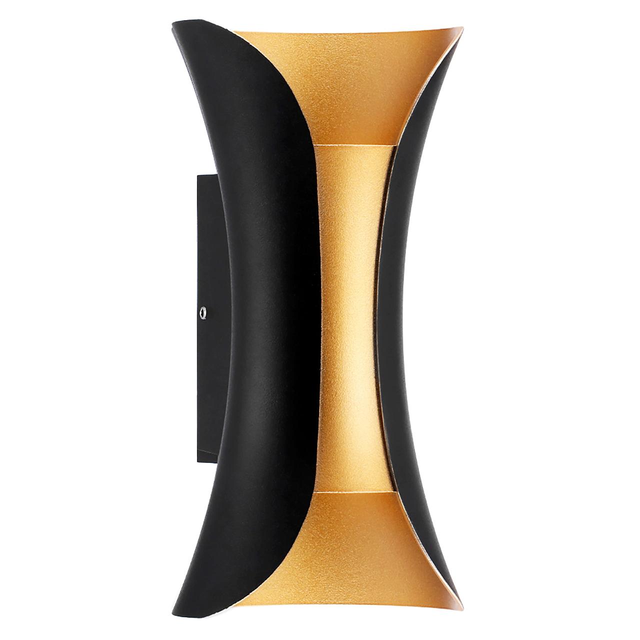 Світлодіодний світильник садово-парковий MARVEL-10 чорний з золотом, фото 1