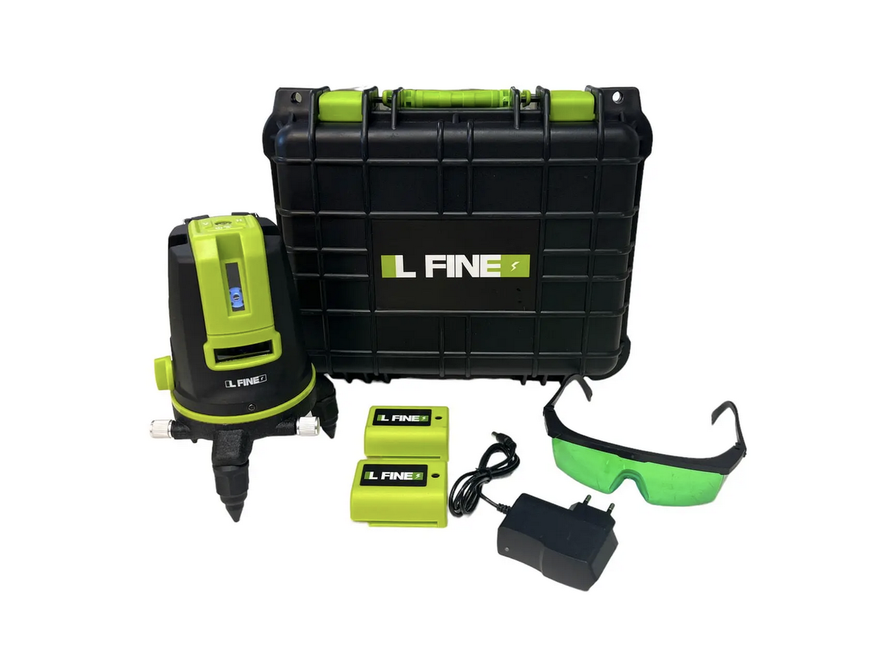 Лазерний рівень L FINE Barrel 5L / зелений промінь, 5 ліній, 6 точок, фото 1