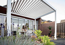 Садова пергола для тераси 3х3 м антрацит Преміум Gutroof, фото 5