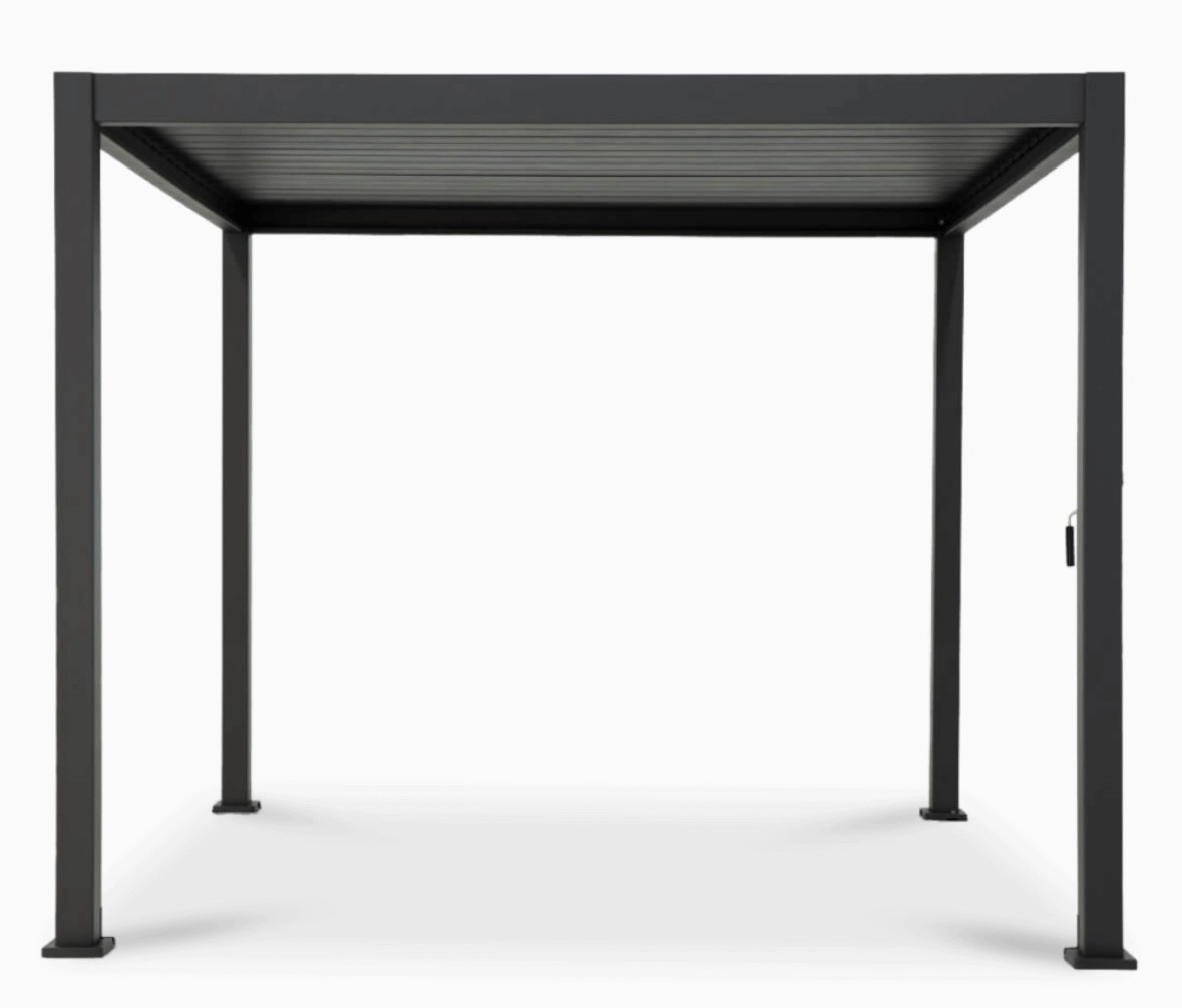 Садова пергола для тераси 3х3 м антрацит Преміум Gutroof