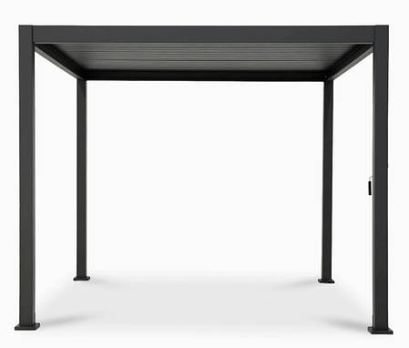 Садова пергола для тераси 3х3 м антрацит Преміум Gutroof, фото 1