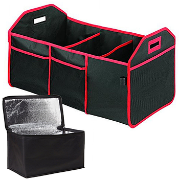 Органайзер в авто (58х30х35см) із термосумкою, Ultimate Car Organizer 424 / Органайзер в багажник авто