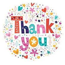 Наклейки ∅-40 мм (50 шт.) "Thank you" (6)