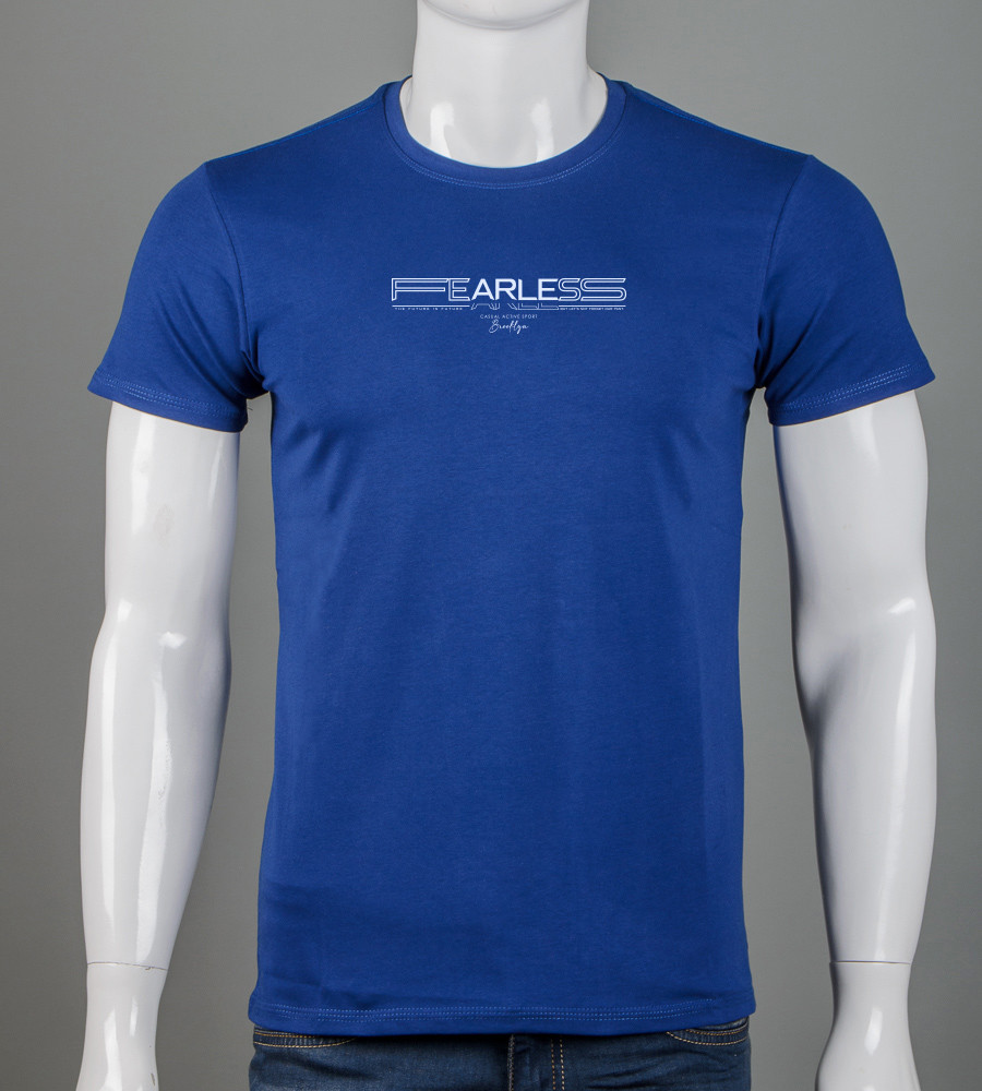 Футболка чоловіча Fearless 2416м (Уп.4шт M-XXL), Синій