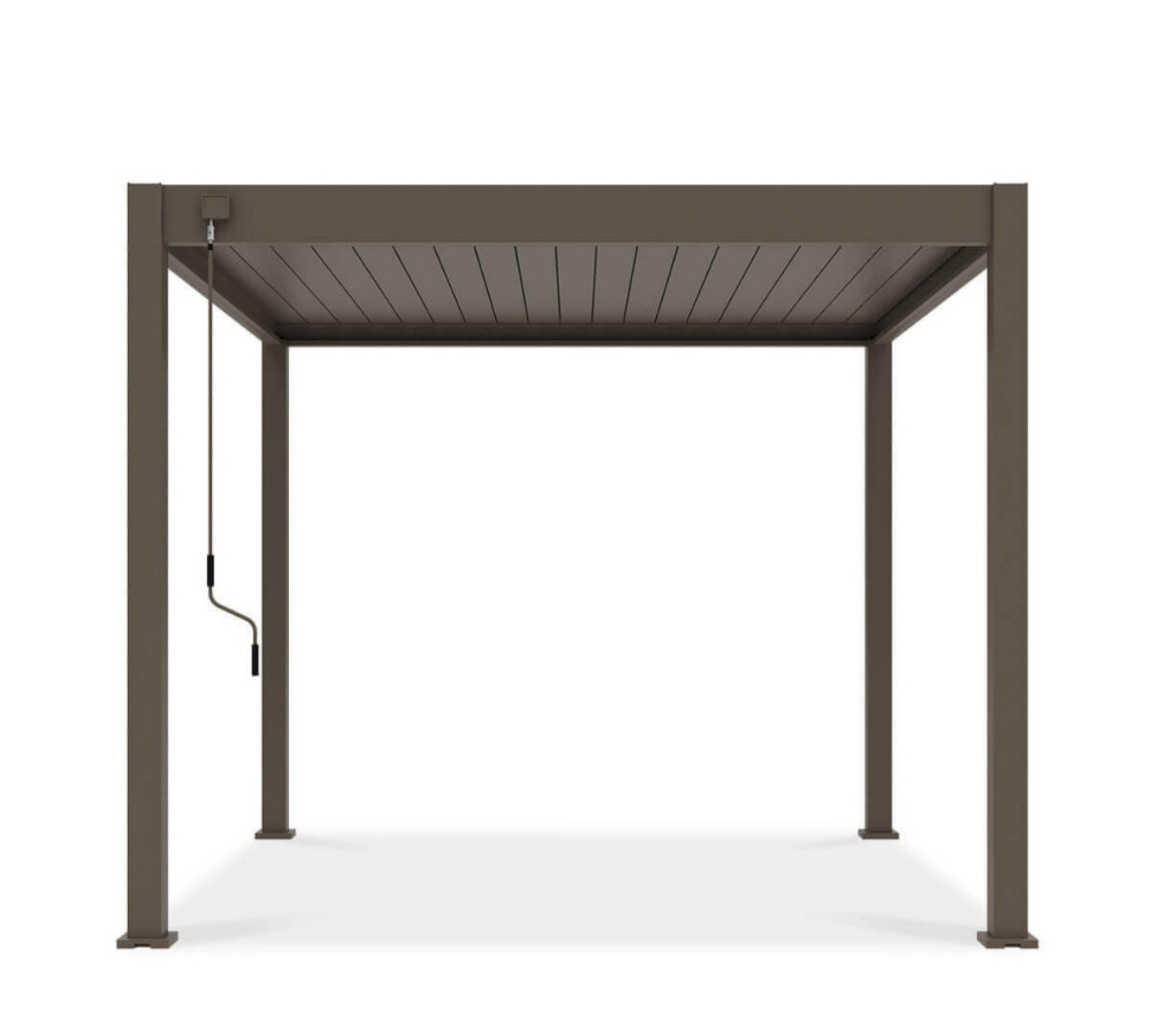 Терасна пергола Eleganse 3x3 м сіро-коричневий Gutroof