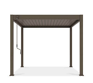 Терасна пергола Eleganse 3x3 м сіро-коричневий Gutroof, фото 1