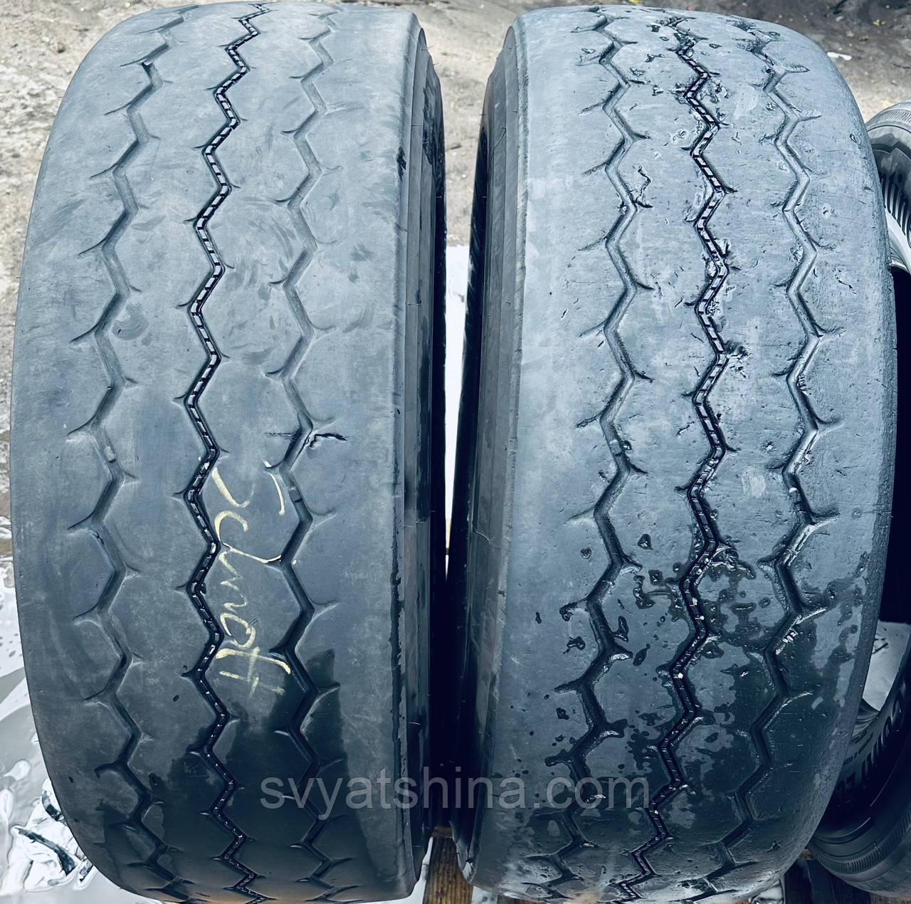 Шины  б у 385/65 R22.5 BRIDGESTONE M-TRAILER PLUS 001